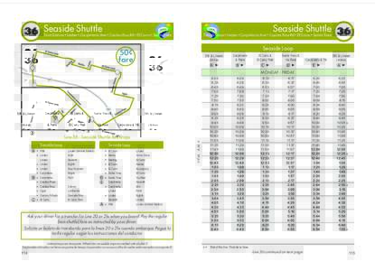Shuttle 36 Seaside Train Station • Linden • Carpinteria Ave • Casitas Pass Rd • El Carro • Santa Ynez Seaside Shuttle 36