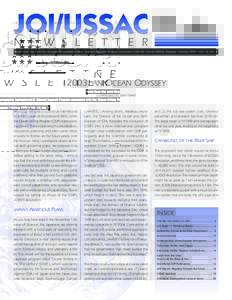 N E W S L E T T E R News from the Joint Oceanographic Institutions/U.S. Science Support Program associated with the Ocean Drilling Program • Spring 1999 • Vol. 12, No: AN OCEAN ODYSSEY contributed by John Far