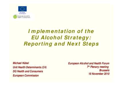Microsoft PowerPoint - HUEBEL - EU Alcohol Strategy - reporting.ppt
