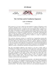Microsoft Word - al-Ahram_The-Civil-State-and-its-Totalitarian-Opponents_English.doc
