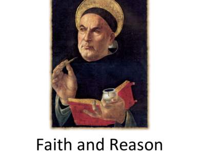 Faith	
  and	
  Reason	
    Faith	
  and	
  Reason:	
  The	
  Two	
   Wings	
  of	
  the	
  Spirit	
    • Rob	
  Koons	
  