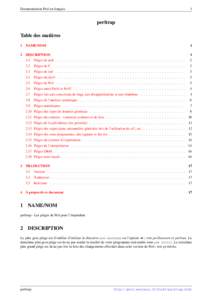 Documentation Perl en français  1 perltrap Table des matières