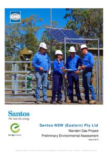 Santos NSW (Eastern) Pty Ltd Narrabri Gas Project Preliminary Environmental Assessment March 2014  Disclaimer