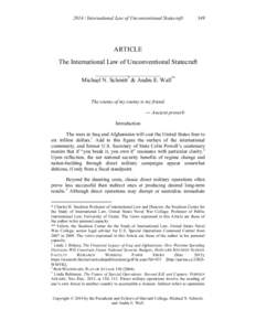 International Law of Unconventional Statecraft  349 ARTICLE The International Law of Unconventional Statecraft