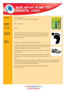Shoe size / Shoe / Foot / Human height / Causality / Footwear / Measurement / Anthropometry