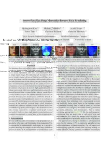 InverseFaceNet: Deep Monocular Inverse Face Rendering Hyeongwoo Kim 1, 2 Justus Thies 4 Michael Zollhöfer 1, 2, 3 Christian Richardt 5