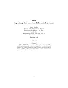 Differential forms / Integrability conditions for differential systems / Differentiable manifold / Differential ideal / Closed and exact differential forms / Differential equation / Vector space / Manifold / Integral