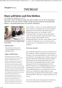Stein am Rhein: Stars soll ...