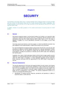 International Safety Guide for Inland Navigation Tank-barges and Terminals Chapter 6 Security