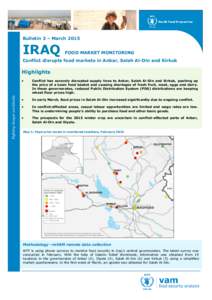 Bulletin 3 – March[removed]IRAQ FOOD MARKET MONITORING