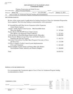Form 102110wd[removed]DEPARTMENT OF TRANSPORTATION COMMISSION ORDER