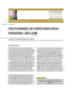RETIREMENT RESEARCH State and Local Pension Plans Number 50, June 2016