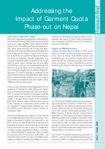 Addressing the Impact of Garment Quota Phase-out on Nepal.pmd