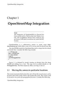 OpenStreetMap Integration  Chapter 1 OpenStreetMap Integration Note: