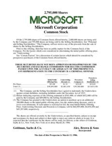 Microsoft Word - Microsoft_prospectus.doc