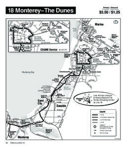 Primary / Discount Primaria / Descuento 18 Monterey–The Dunes  = BUS STOP