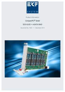 Product Information  CompactPCI® Serial SD3-GLISS • mSATA RAID Document No. 7623 • 1 December 2014