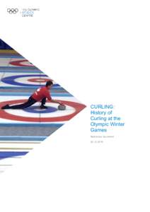 CURLING: History of Curling at the Olympic Games
