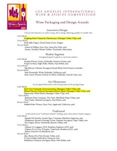 Microsoft Word - Wine Packaging Design Awards[removed]doc