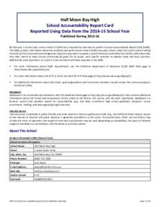 2013 School Accountability Report Card