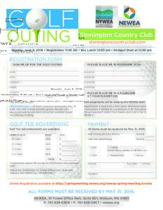G LF  OUTING Stonington Country Club stoningtoncountryclub.com