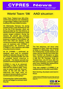 CYPRES  News February 3, 2006  World Team ‘06