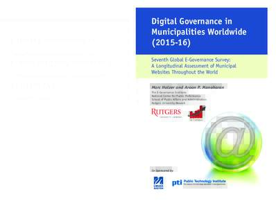 Digital Governance in Municipalities WorldwideSeventh Global E-Governance Survey: A Longitudinal Assessment of Municipal Websites Throughout the World