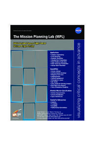 NASA Goddard Space Flight Center Wallops Flight Facility Applications • Systems Engineering • Earth Modeling • Realistic Simulation