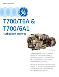www.ge.com/aviation  T700/T6A & T700/6A1 turboshaft engines