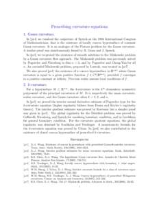 Curvature / Differential geometry of surfaces / Mathematical analysis / Differential geometry / Surfaces / Mathematics / Geometry / Minkowski problem / Scalar curvature / Principal curvature / Gaussian curvature / Mean curvature
