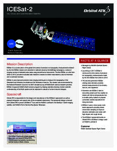 ICESat-2  Ice, Cloud, and Land Elevation Satellite LEO Earth Science/