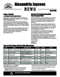 Alexandria Jaycees  News April 2009