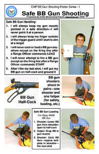 CMP BB Gun Shooting Poster Series - I  Safe BB Gun Shooting