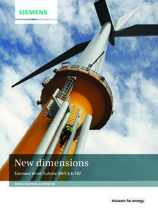 New dimensions Siemens Wind Turbine SWT[removed]www.siemens.com/wind
