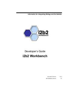 i2b2 Workbench  Developer’s Guide: Eclipse Neon & i2b2 Source Code About this guide Informatics for Integrating Biology and the Bedside (i2b2) began as one of the sponsored initiatives of