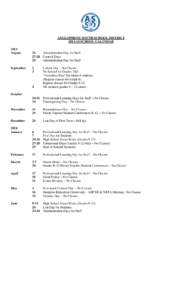 ANGLOPHONE SOUTH SCHOOL DISTRICT[removed]SCHOOL CALENDAR 2013 August  September