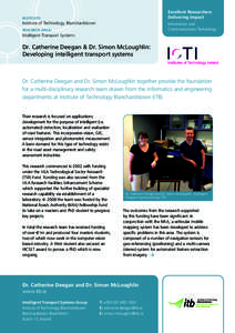 excellent researchers Delivering Impact InStItute:  Institute of Technology, Blanchardstown
