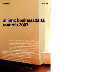 Winnersallianz business2arts awards 2007