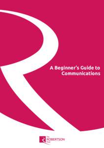 `  A Beginner’s Guide to Communications  Contents