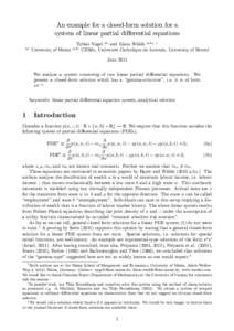 Equations / Elementary algebra / Partial differential equations / Linear algebra / Method of characteristics / Equation solving / Equation / Linear equation / System of linear equations