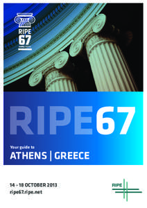 Your guide to  ATHENS | GREECEOCTOBER 2013 ripe67.ripe.net