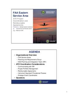 Federal Aviation Administration FAA Eastern Service Area ATO Project