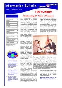 Information Bulletin ISSUE 22, F EBRUARY[removed]Celebrating 30 Years of Success
