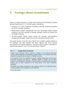 Barriers to foreign investment