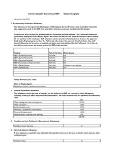 David Campbell Bannerman MEP  Eastern England January to June[removed]Parliamentary Assistance Allowance