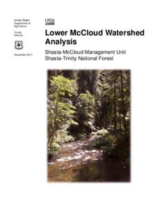 Lower McCloud Watershed Analysis