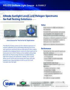 ラブスフェア社製　均一標準光源システム Helios　Vシリーズ