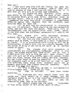 Notes accompanying CTSS LISP listing of February 7, 1966