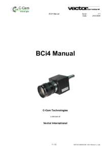 BCi4 Manual  Issue : Date :  1.1