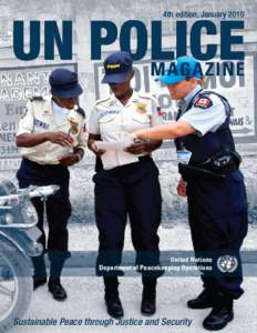 4th edition, January[removed]MAGAZINE United Nations Department of Peacekeeping Operations